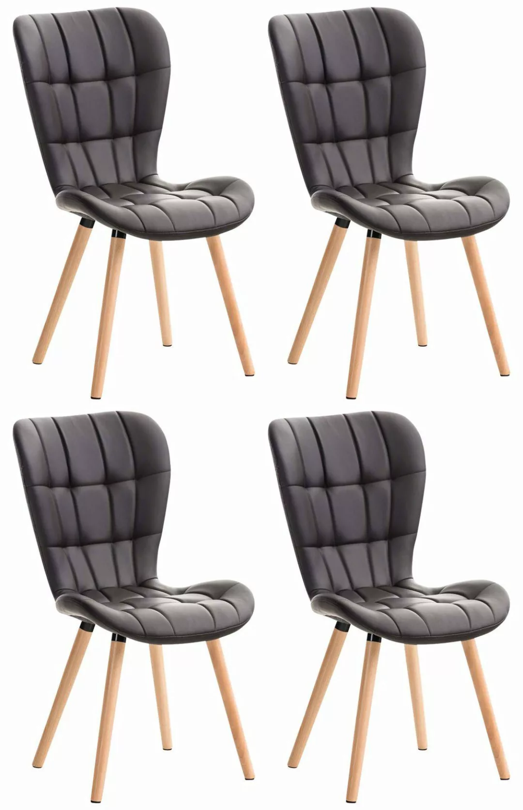 CLP Esszimmerstuhl Elda Kunstleder (4er Set), günstig online kaufen