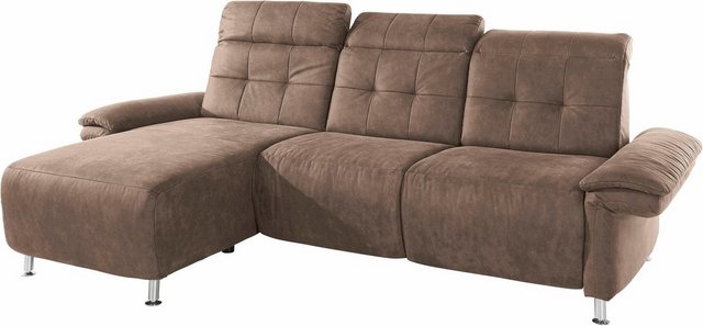 Places of Style Ecksofa "Manhattan L-Form", 2 Sitze mit elektrischer Relaxf günstig online kaufen