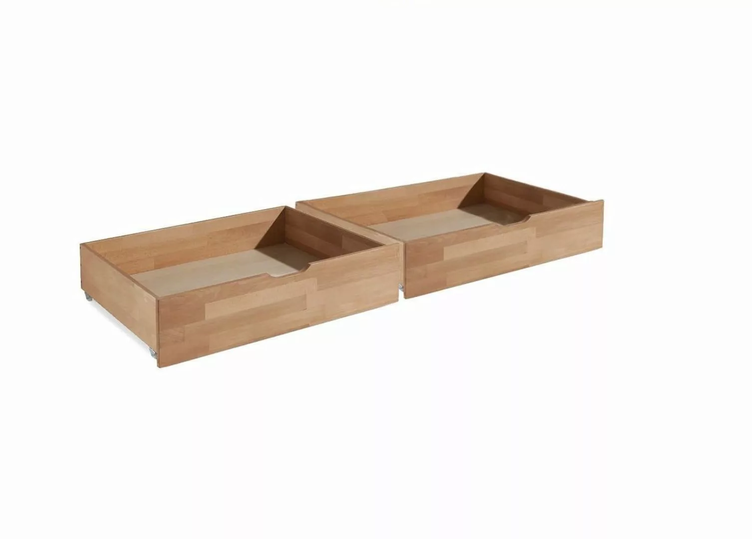 Meble Stolrus Schlafzimmer-Set Bettkasten Schubladen Kernbuche günstig online kaufen