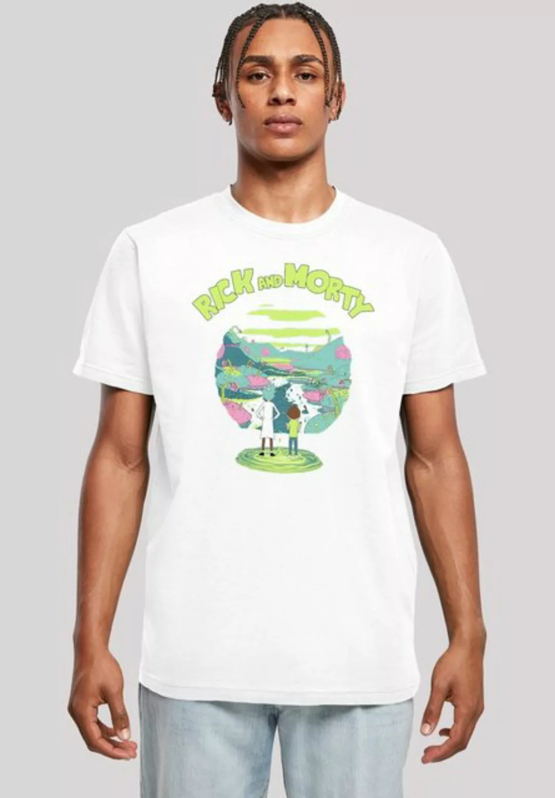 F4NT4STIC T-Shirt Rick and Morty Portal Herren,Premium Merch,Regular-Fit,Ba günstig online kaufen