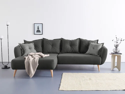 Home affaire Ecksofa »Baggio formschöne Polsterecke, bequem, Breite 277cm, günstig online kaufen