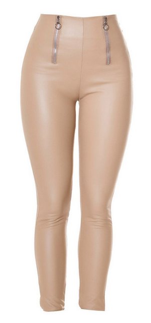 Koucla Highwaist Leggings Damenhose, mit zips - unifarben günstig online kaufen