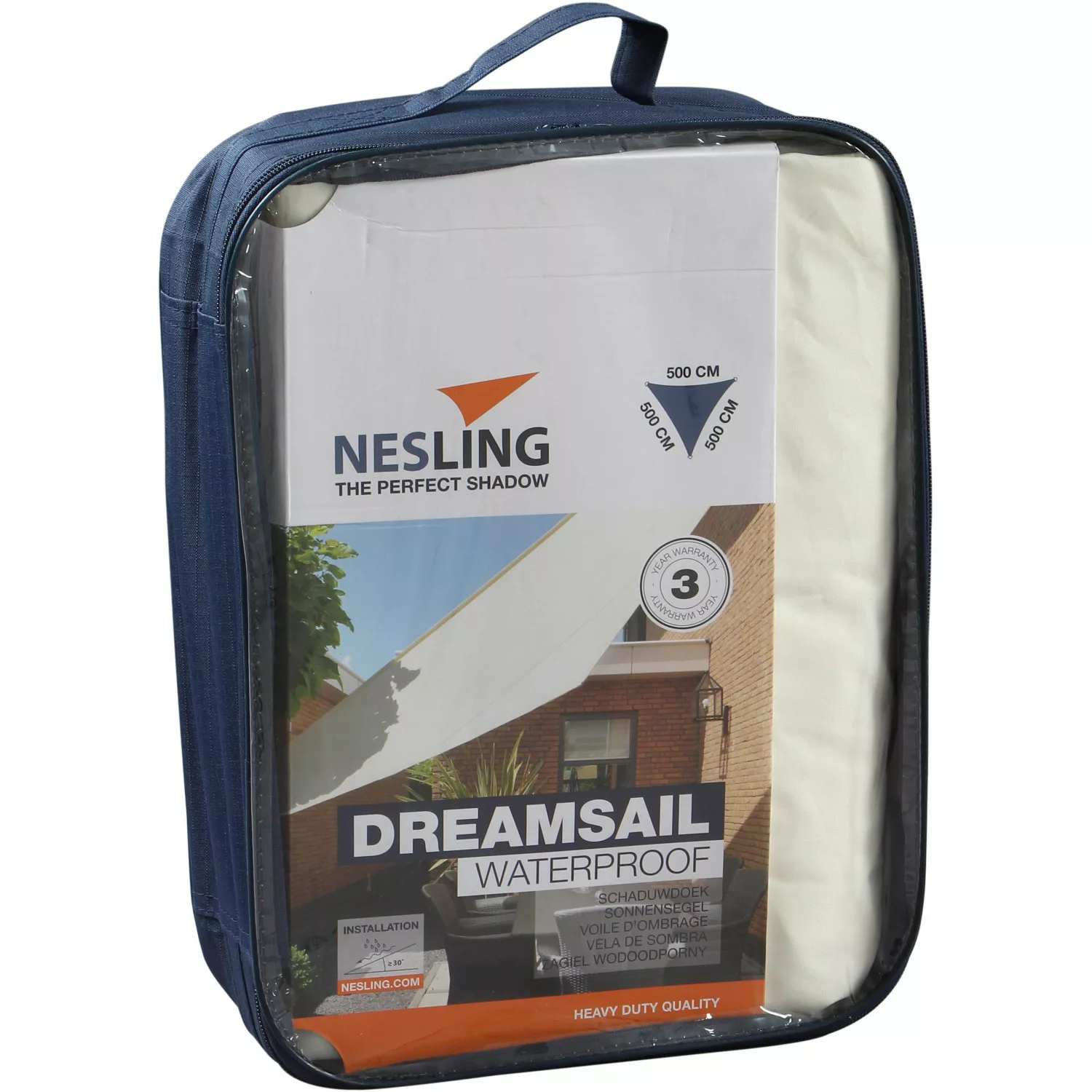 Nesling Sonnensegel Dreamsail Weiß 500 cm x 500 cm x 500 cm günstig online kaufen