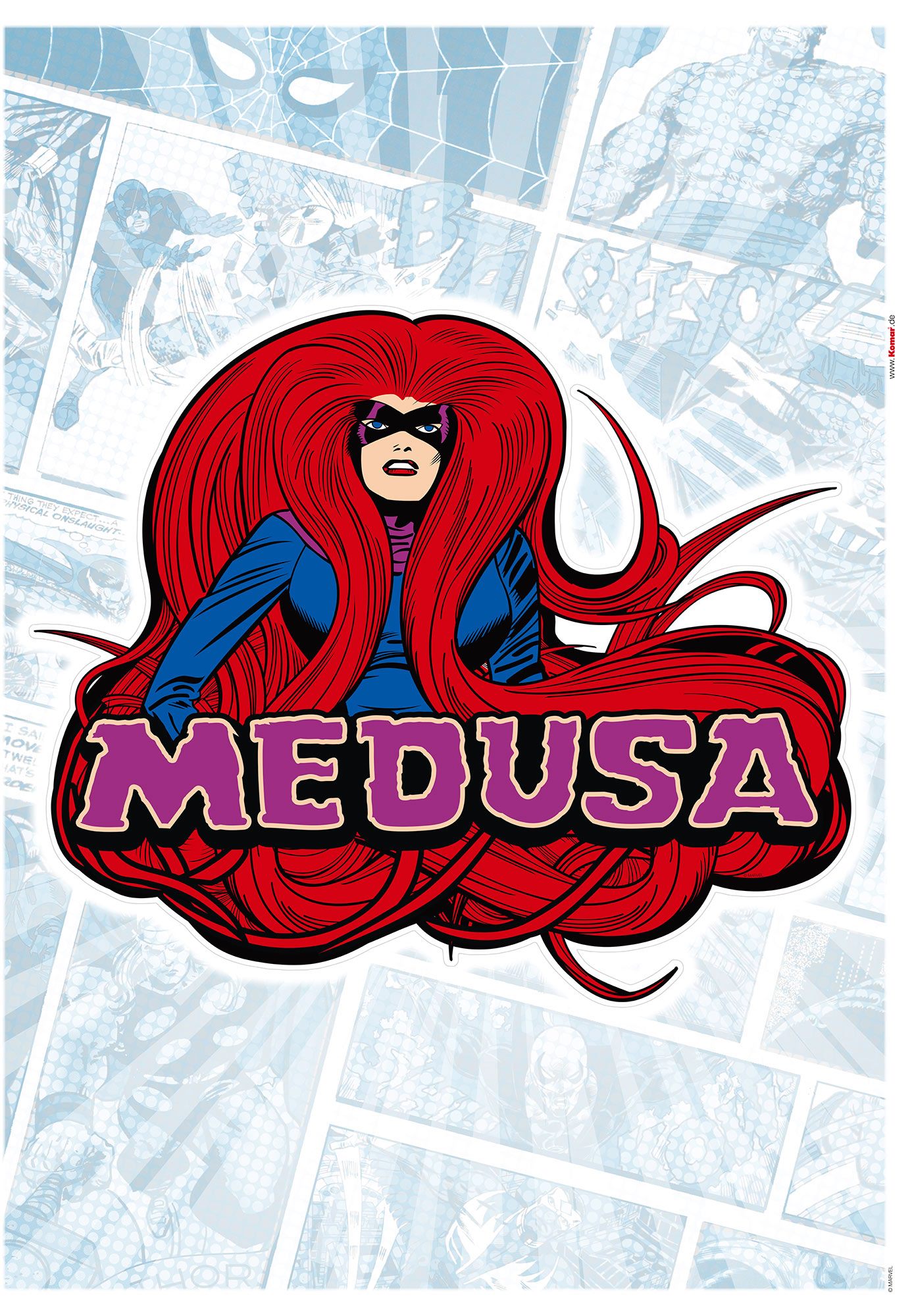 Komar Wandtattoo "Medusa Comic Classic - Größe 50 x 70 cm", (1 St.), selbst günstig online kaufen