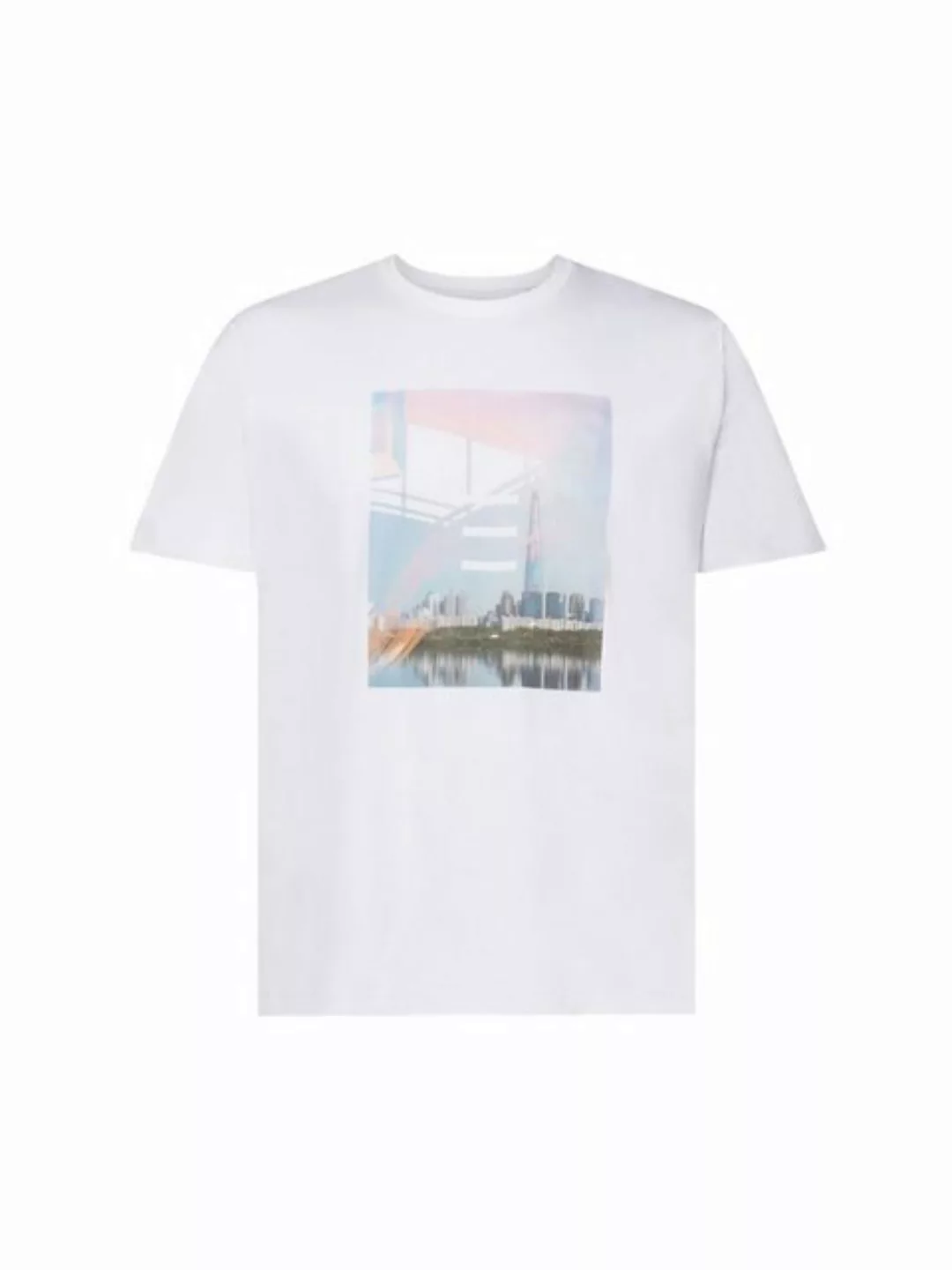 Esprit T-Shirt Baumwoll-T-Shirt mit Print (1-tlg) günstig online kaufen