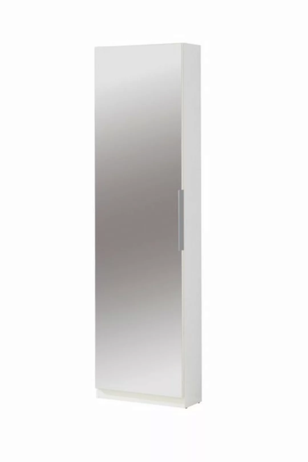 freiraum Schuhschrank CALMA Spiegeltür, Weiss - 50x179,7x20cm (BxHxT) günstig online kaufen