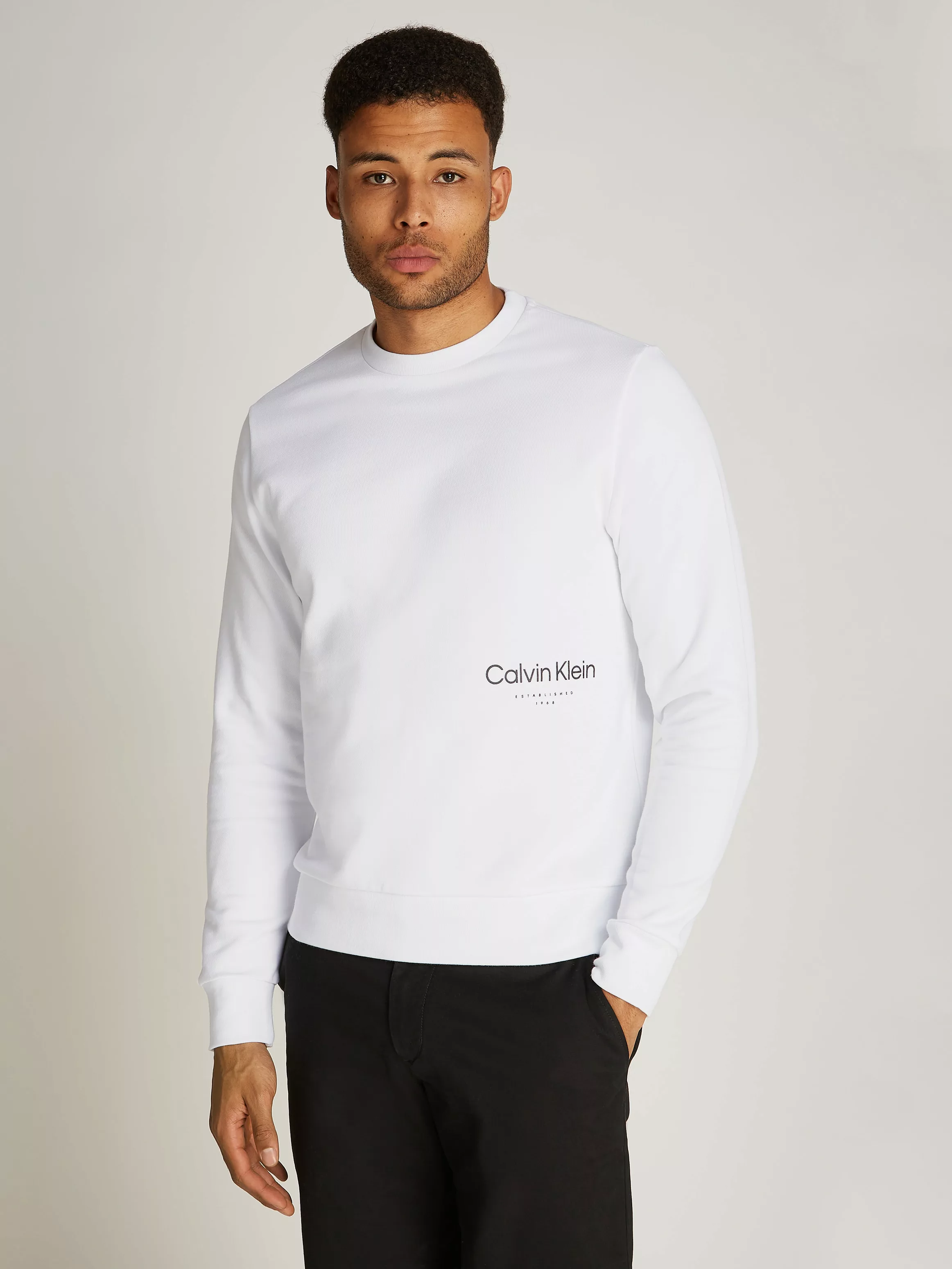 Calvin Klein Sweatshirt "OFF PLACEMENT LOGO SWEATSHIRT" günstig online kaufen