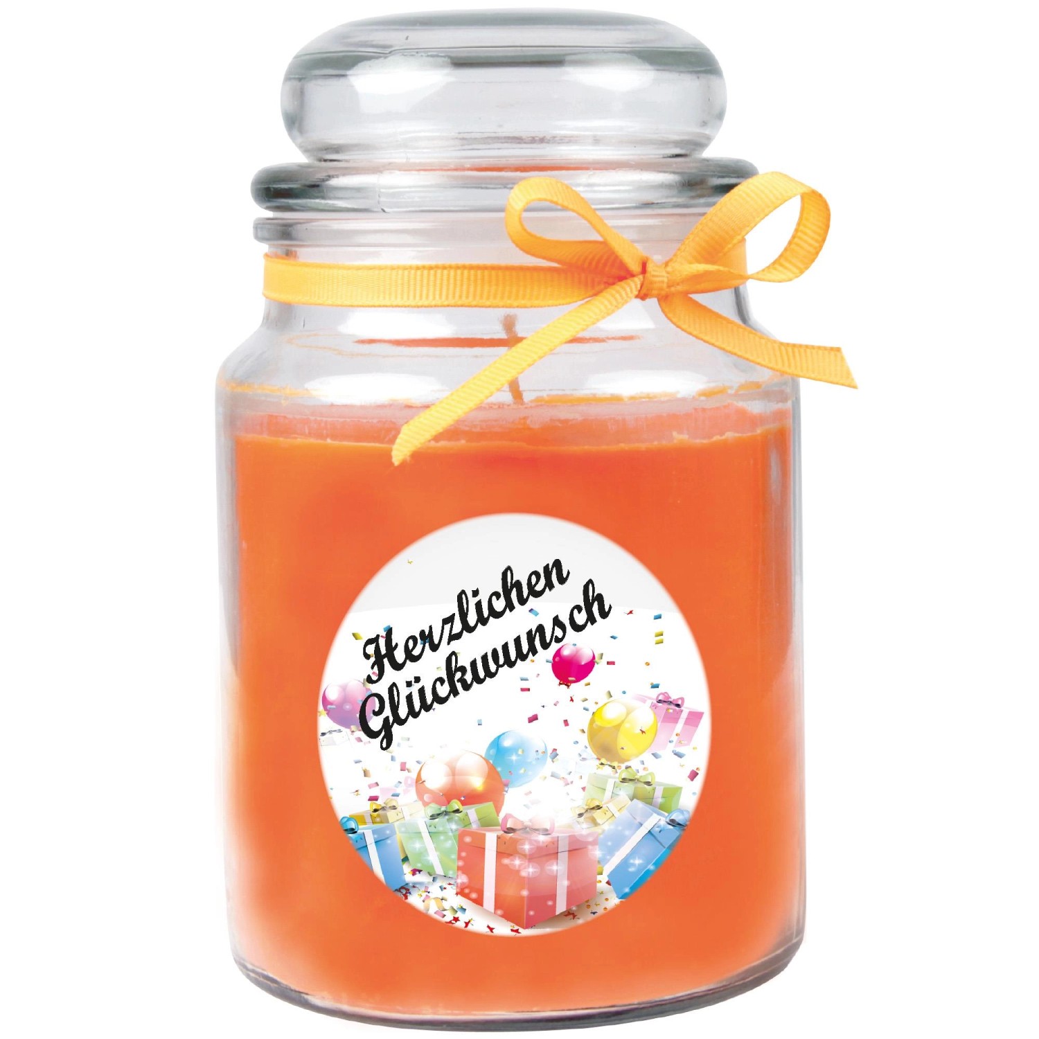 HS Candle Duftkerze & Glas Happy Birthday Bonbon Honigmelone Geschenke günstig online kaufen