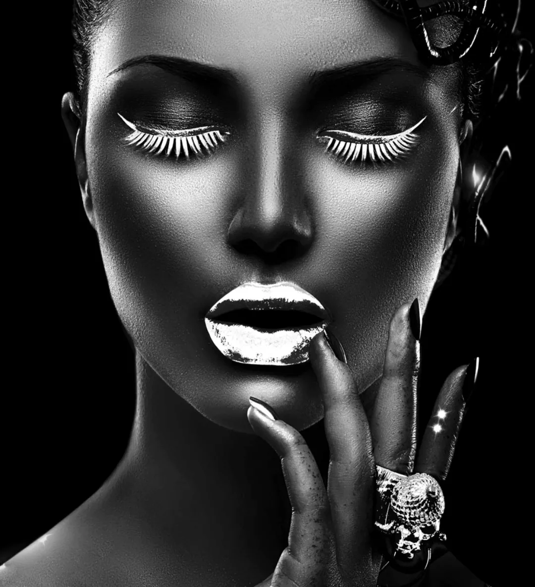 Leonique Acrylglasbild "Gesicht" günstig online kaufen