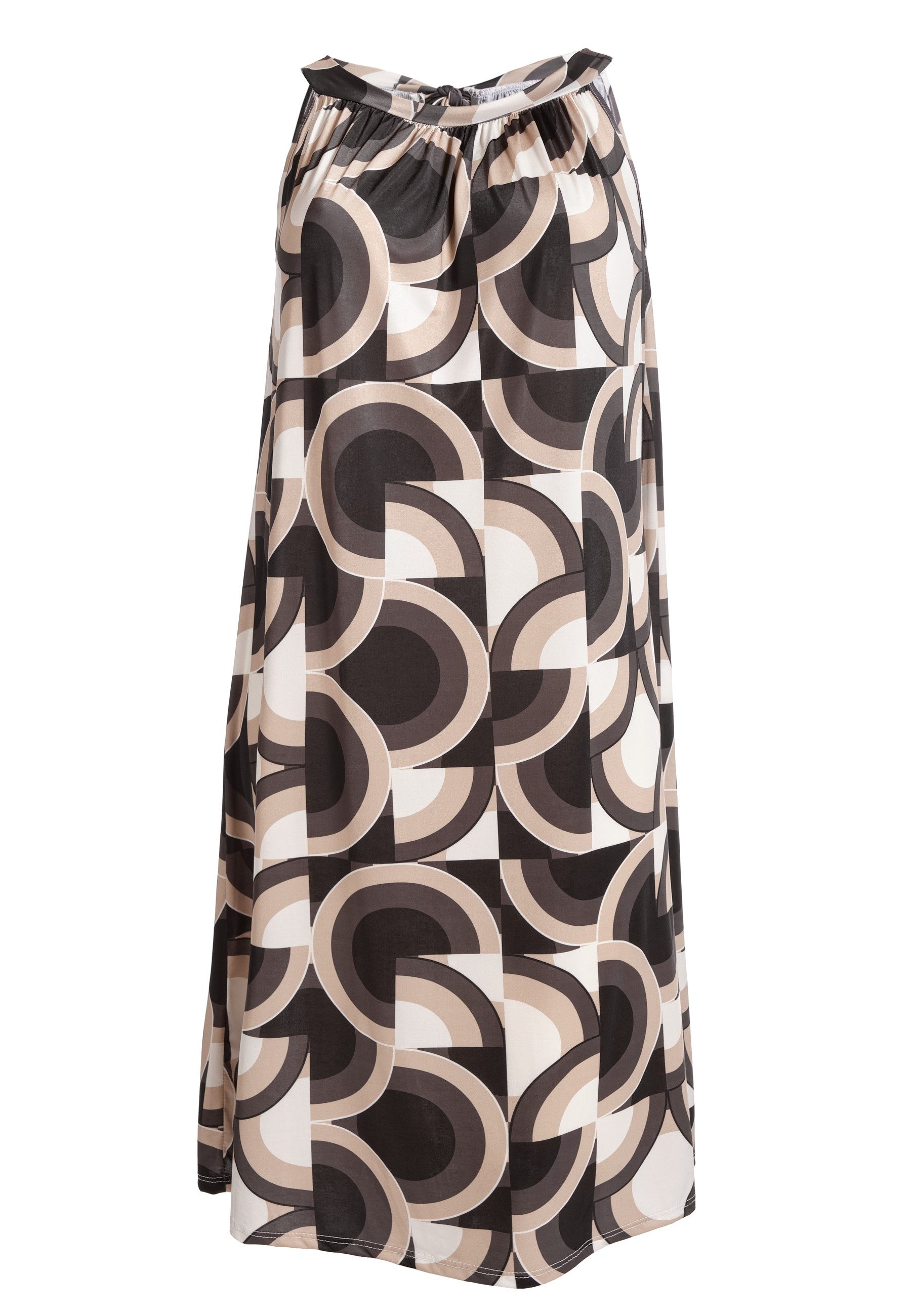 PEKIVESSA Jerseykleid Trägerkleid gemustert ärmellos Sommerkleid günstig online kaufen