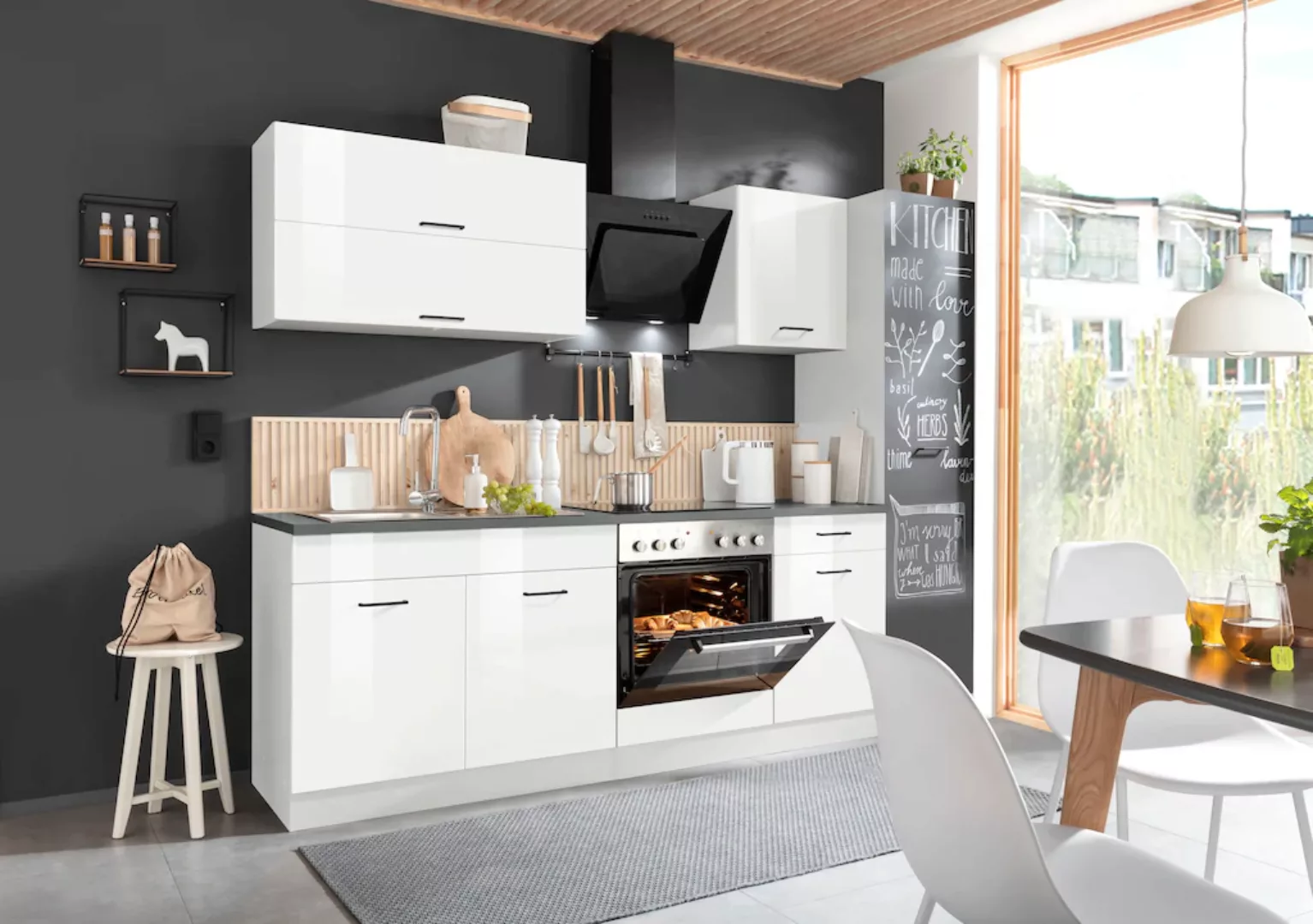 HELD MÖBEL Küchenzeile "Trier", ohne E-Geräte, Breite 260 cm günstig online kaufen