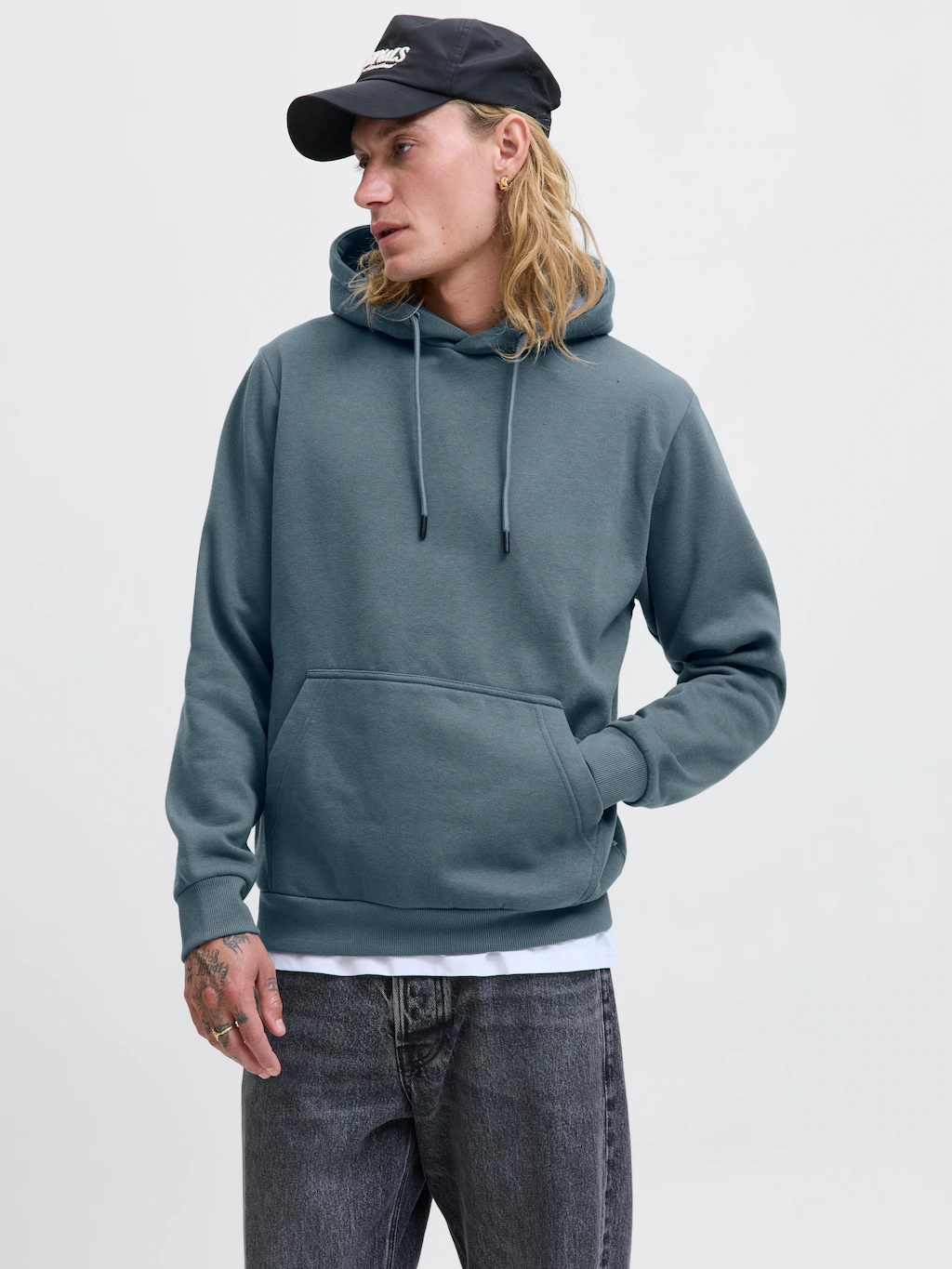 Jack & Jones Kapuzensweatshirt "JJEBRADLEY SWEAT HOOD NOOS", mit Känguru Ta günstig online kaufen