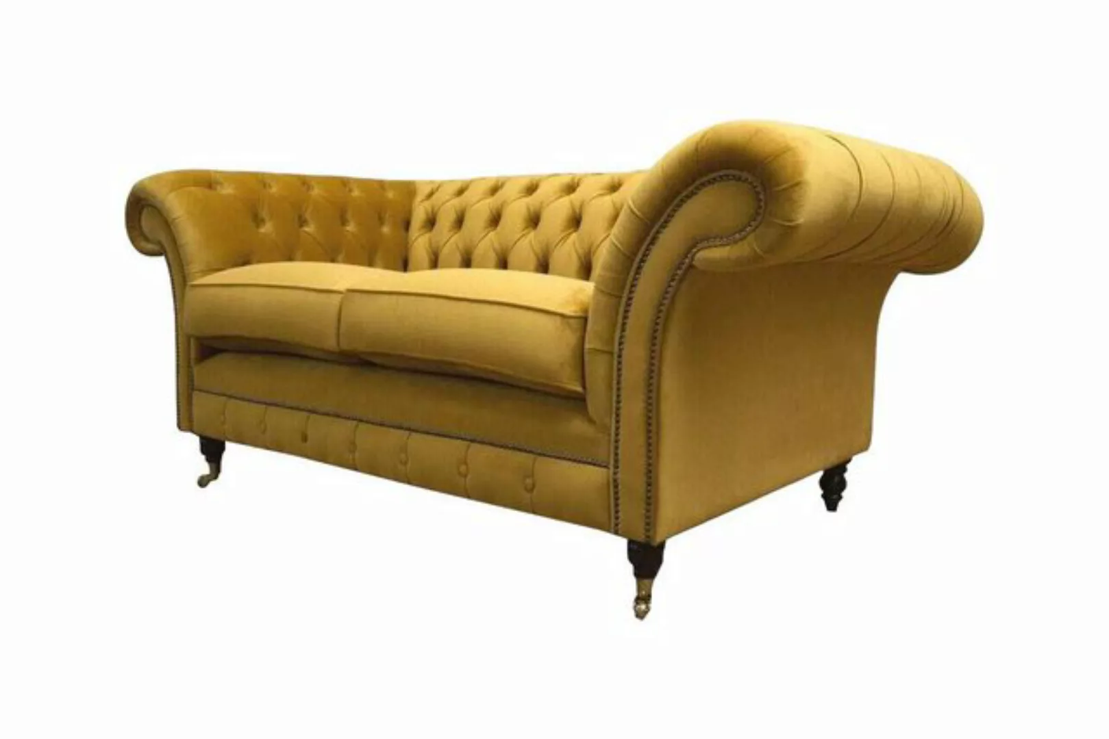 JVmoebel Sofa Sofa 2 Sitzer Couch Polster Sofa Textil Stoff Chesterfield Co günstig online kaufen