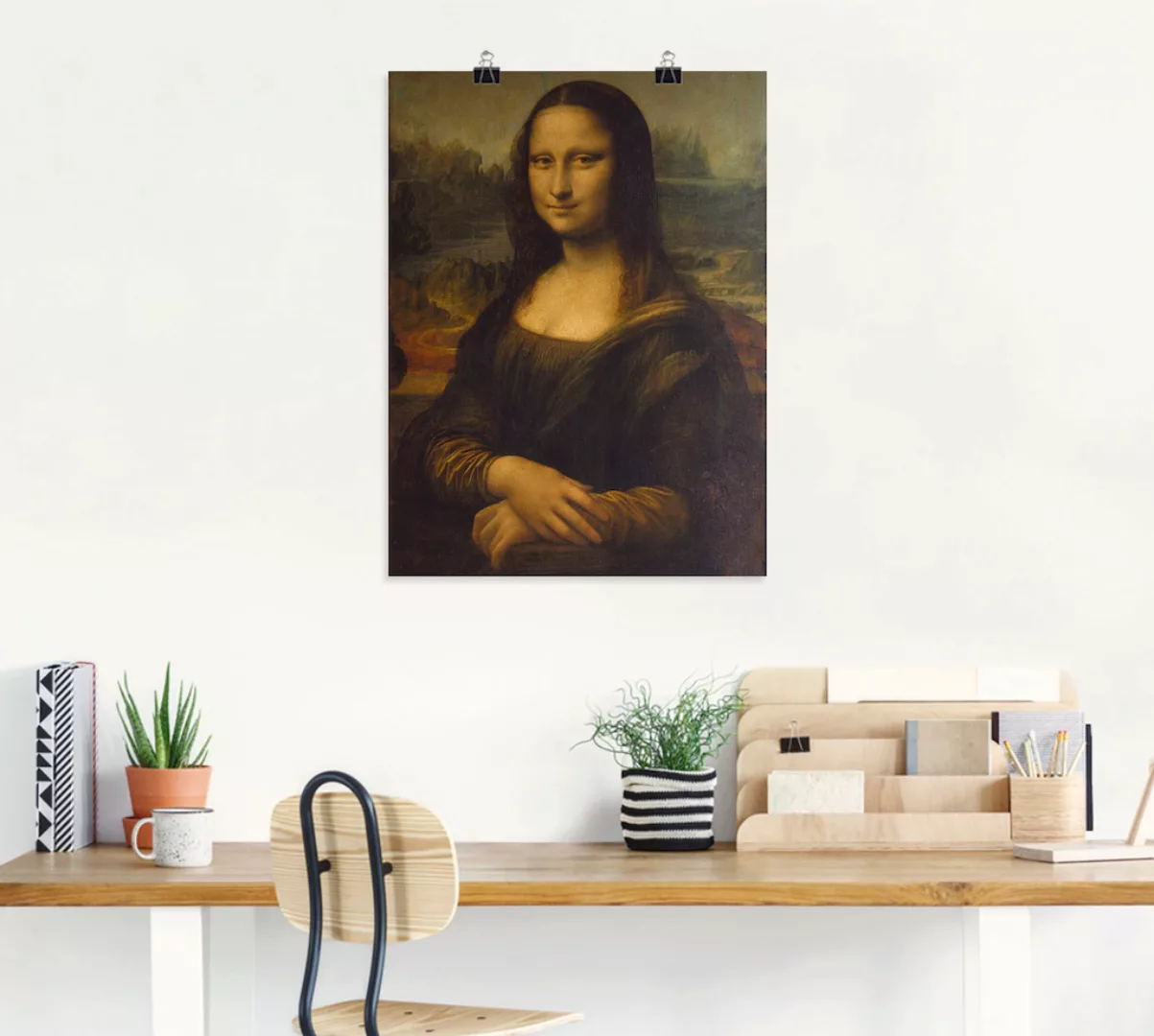 Artland Wandbild "Mona Lisa. Um 1503", Porträts, (1 St.), als Leinwandbild, günstig online kaufen