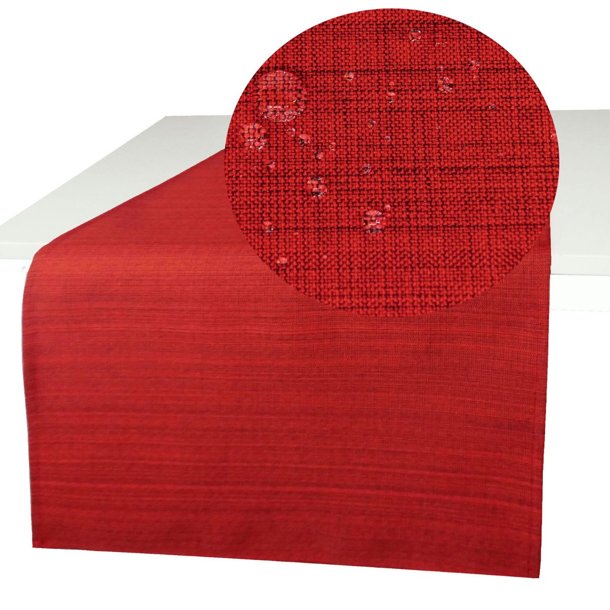 Tischdecke SAISON Outdoor Rot 40x140 Tischläufer günstig online kaufen