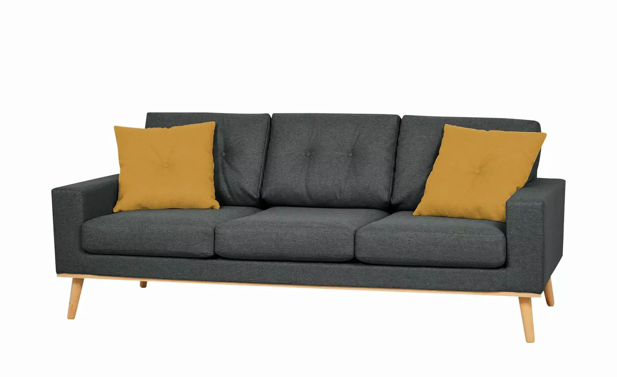 Sofa, 3-sitzig  Cristy ¦ grau ¦ Maße (cm): B: 211 H: 88 T: 86 Polstermöbel günstig online kaufen