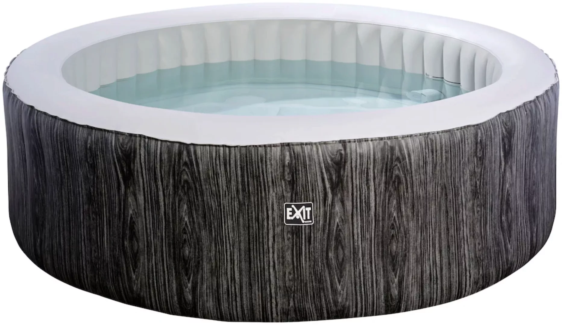 EXIT Whirlpool "Wood Deluxe", für bis zu 4 Personen, dunkelgrau günstig online kaufen