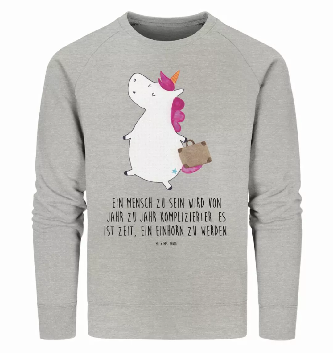 Mr. & Mrs. Panda Longpullover Einhorn Koffer Größe XL - Heather Grey - Gesc günstig online kaufen