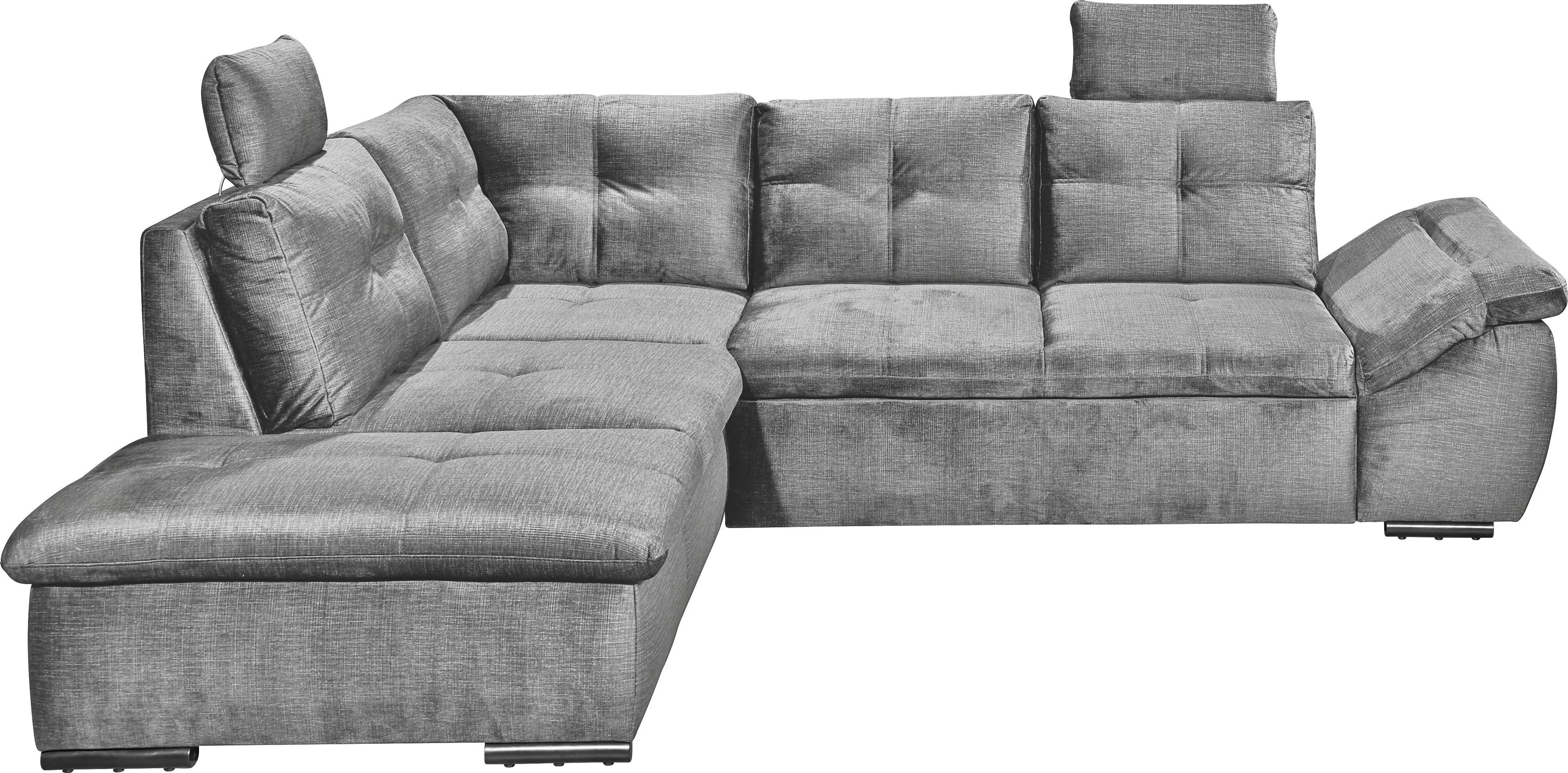 ED EXCITING DESIGN Ecksofa "Alija L-Form", mit Bettfunktion, Armteilverstel günstig online kaufen