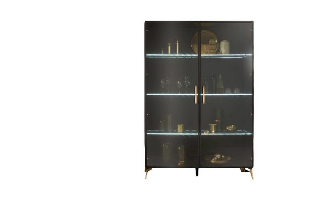 Xlmoebel Vitrine Italienisches Design Wohnzimmer Vitrine Möbel Schrank (Vit günstig online kaufen