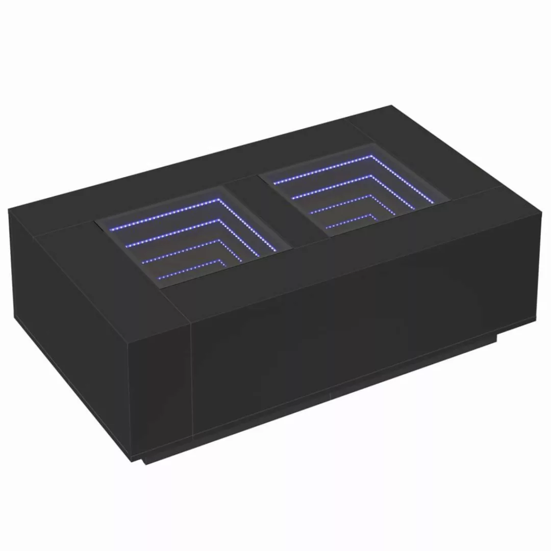vidaXL Couchtisch Couchtisch mit Infinity-LED Schwarz günstig online kaufen