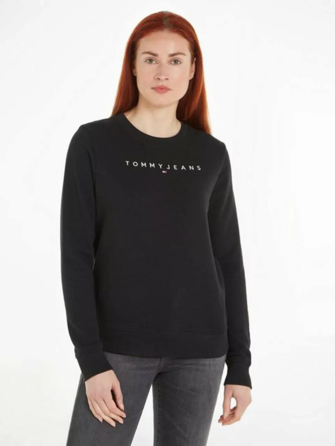 Tommy Jeans Sweatshirt TJW REG LINEAR CREW EXT mit Logostickerei günstig online kaufen