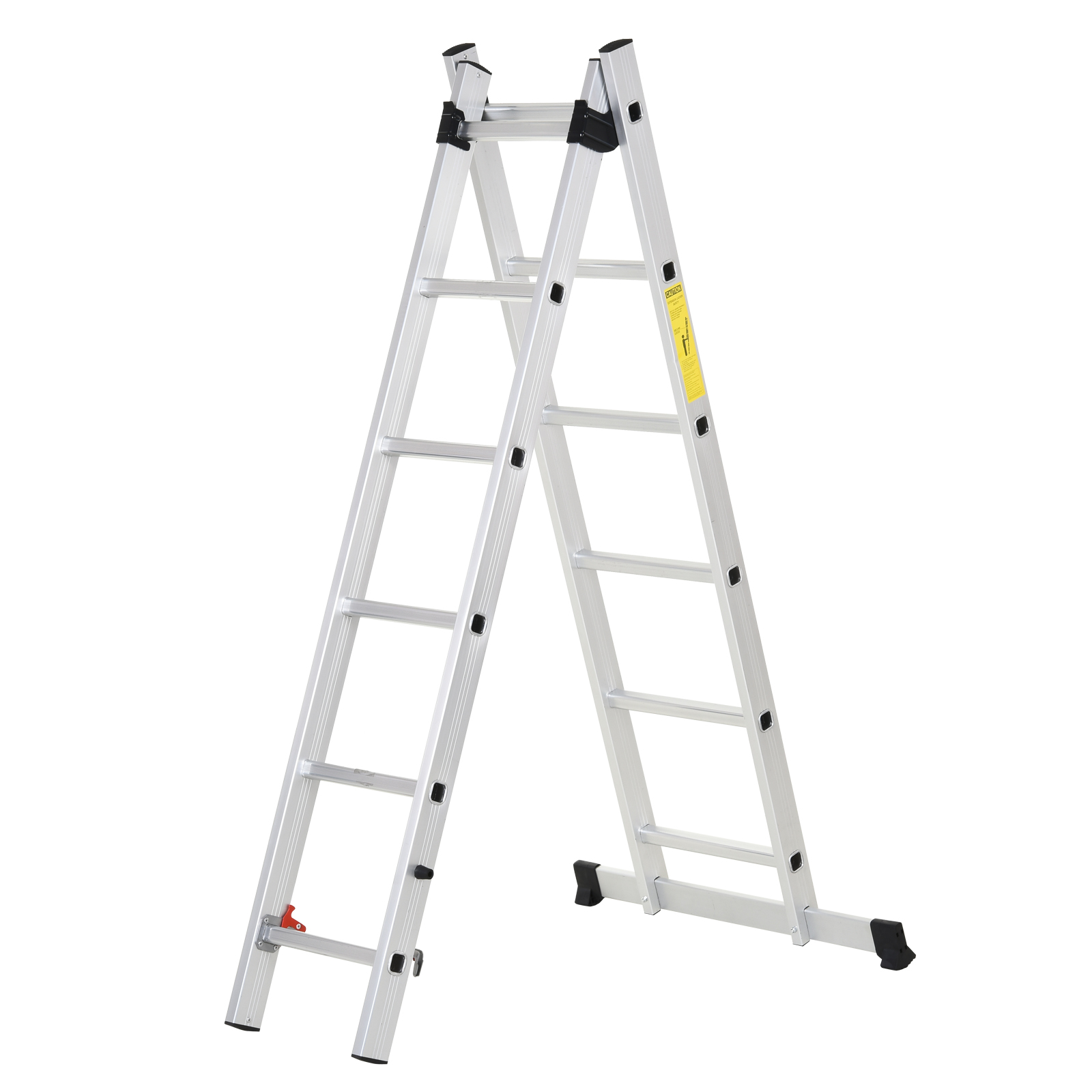 HOMCOM Multifunktionsleiter aus Aluminium 2,5 m, faltbare tragbare Leiter m günstig online kaufen