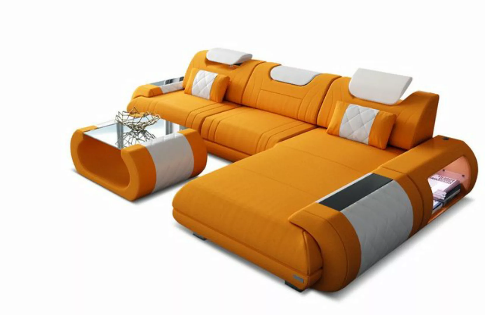 Sofa Dreams Ecksofa Polster Stoffsofa Rimini L Form M Mikrofaser Stoff Sofa günstig online kaufen