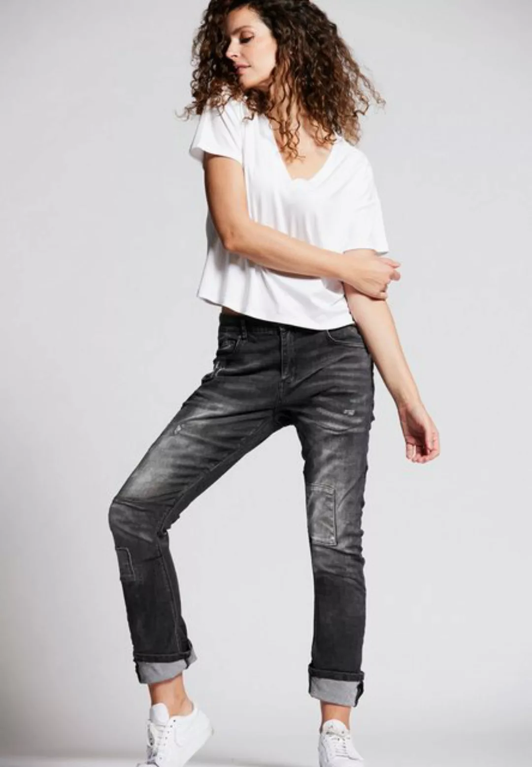 Andijamo-Fashion Boyfriend-Jeans COOL ATTITUDE STRETCH günstig online kaufen