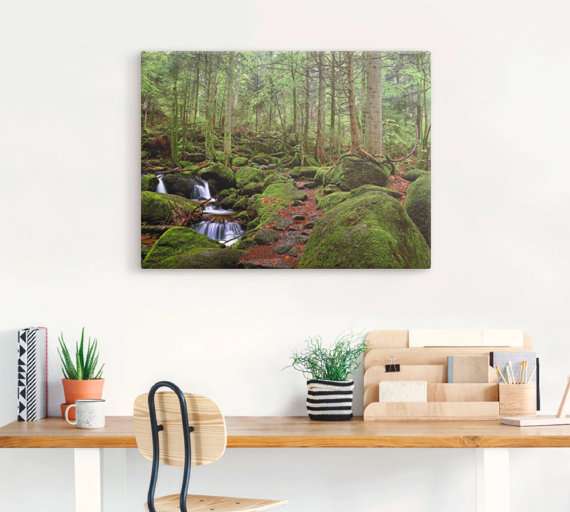 Artland Wandbild "Zauberwald", Wald, (1 St.), als Leinwandbild, Poster in v günstig online kaufen