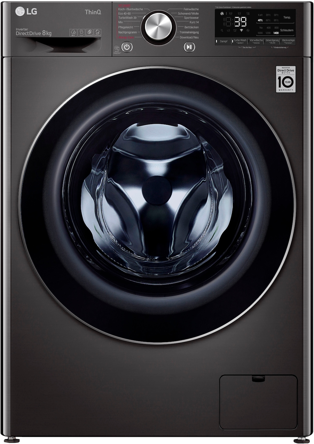 LG Waschmaschine »F4WV708P2BA«, 8 kg, 1400 U/min, TurboWash® - Waschen in n günstig online kaufen