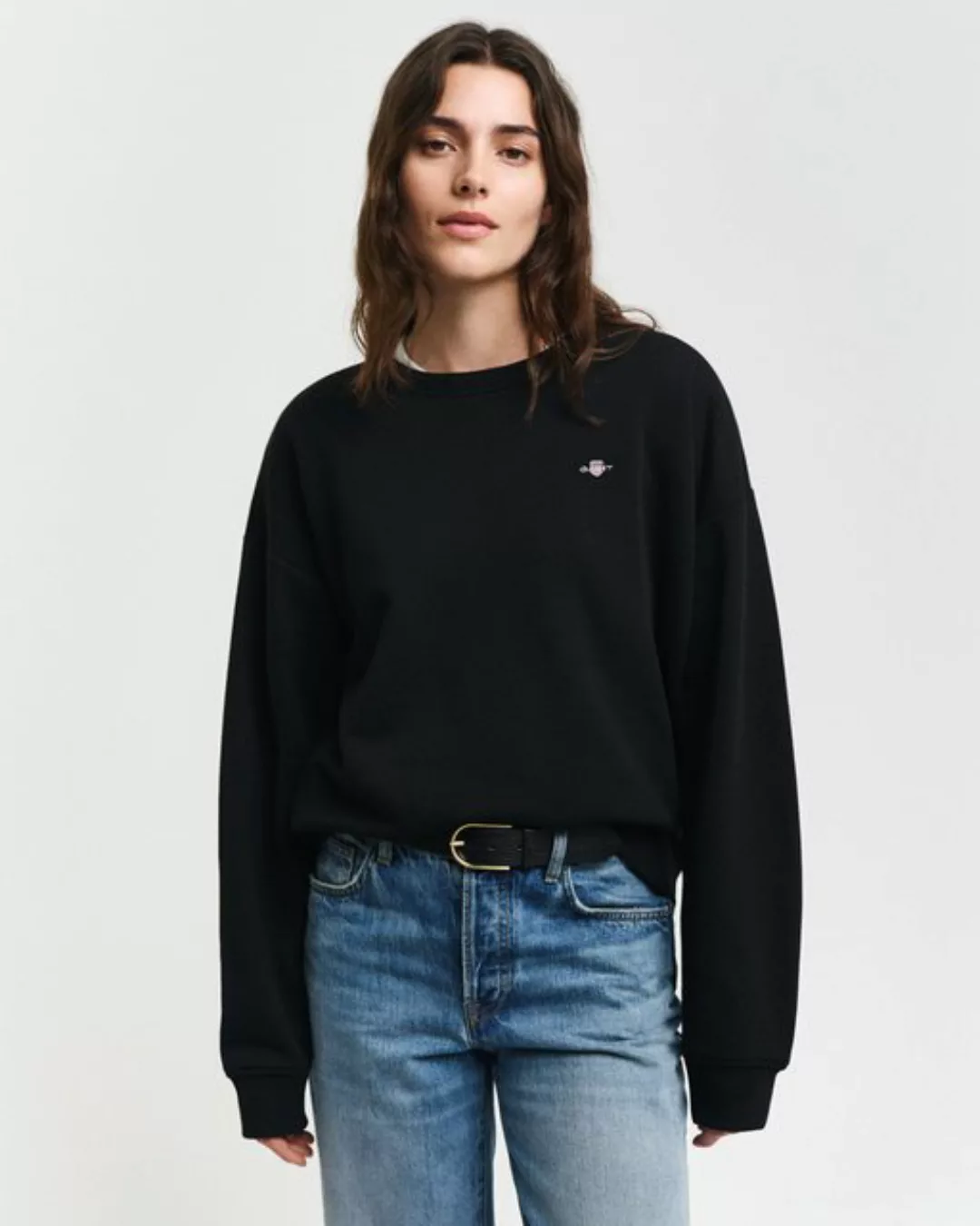 Gant Sweatshirt SHIELD C-NECK SWEAT Grafische GANT-Stickerei auf der Brust günstig online kaufen