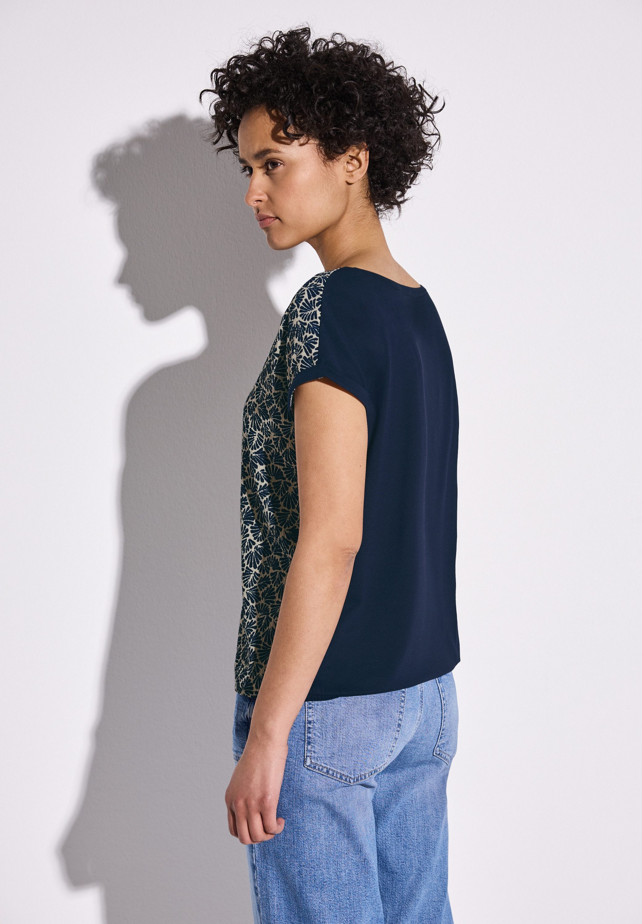 STREET ONE T-Shirt, mit Elastiksaum günstig online kaufen