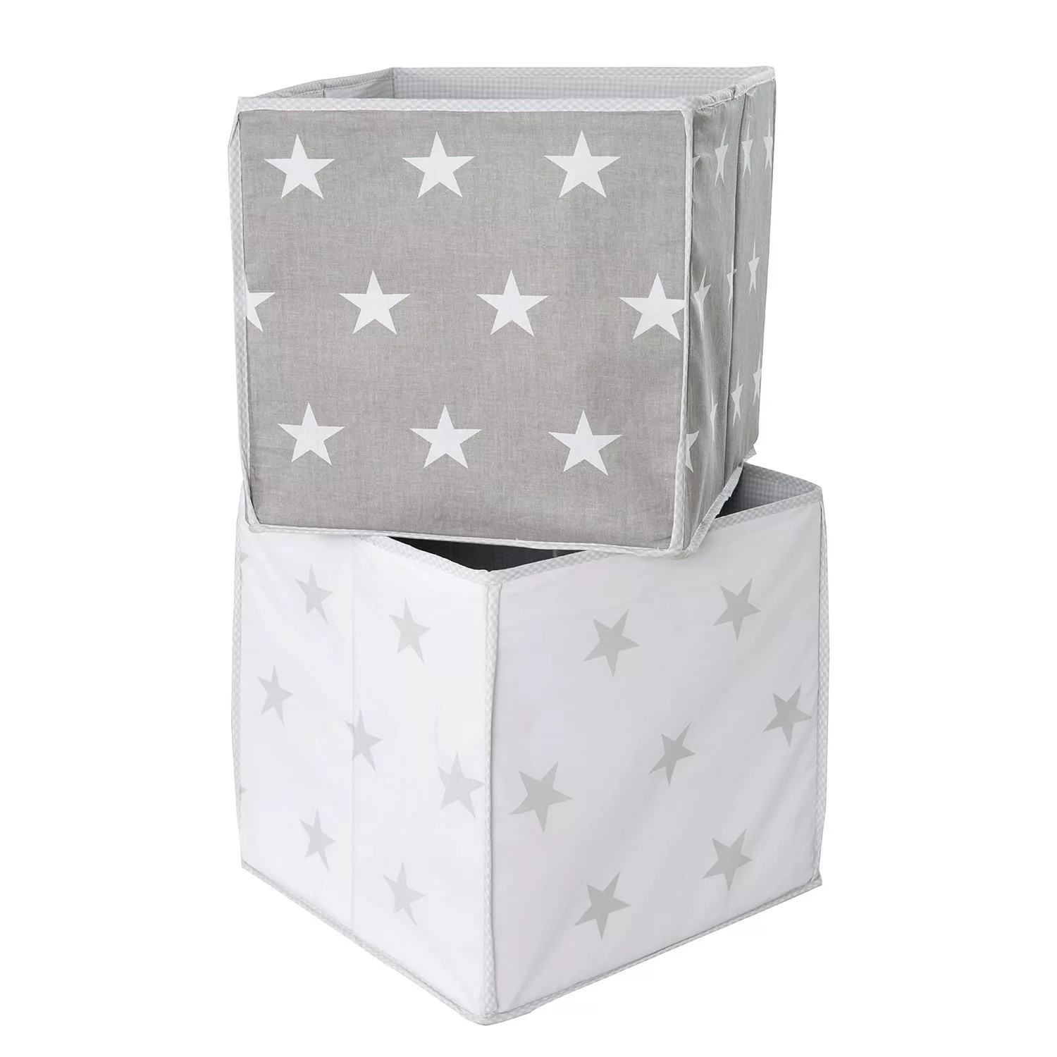 Roba Aufbewahrungsbox   Little Stars ¦ grau ¦ Stoffbezug: 65% Polyester, 35 günstig online kaufen