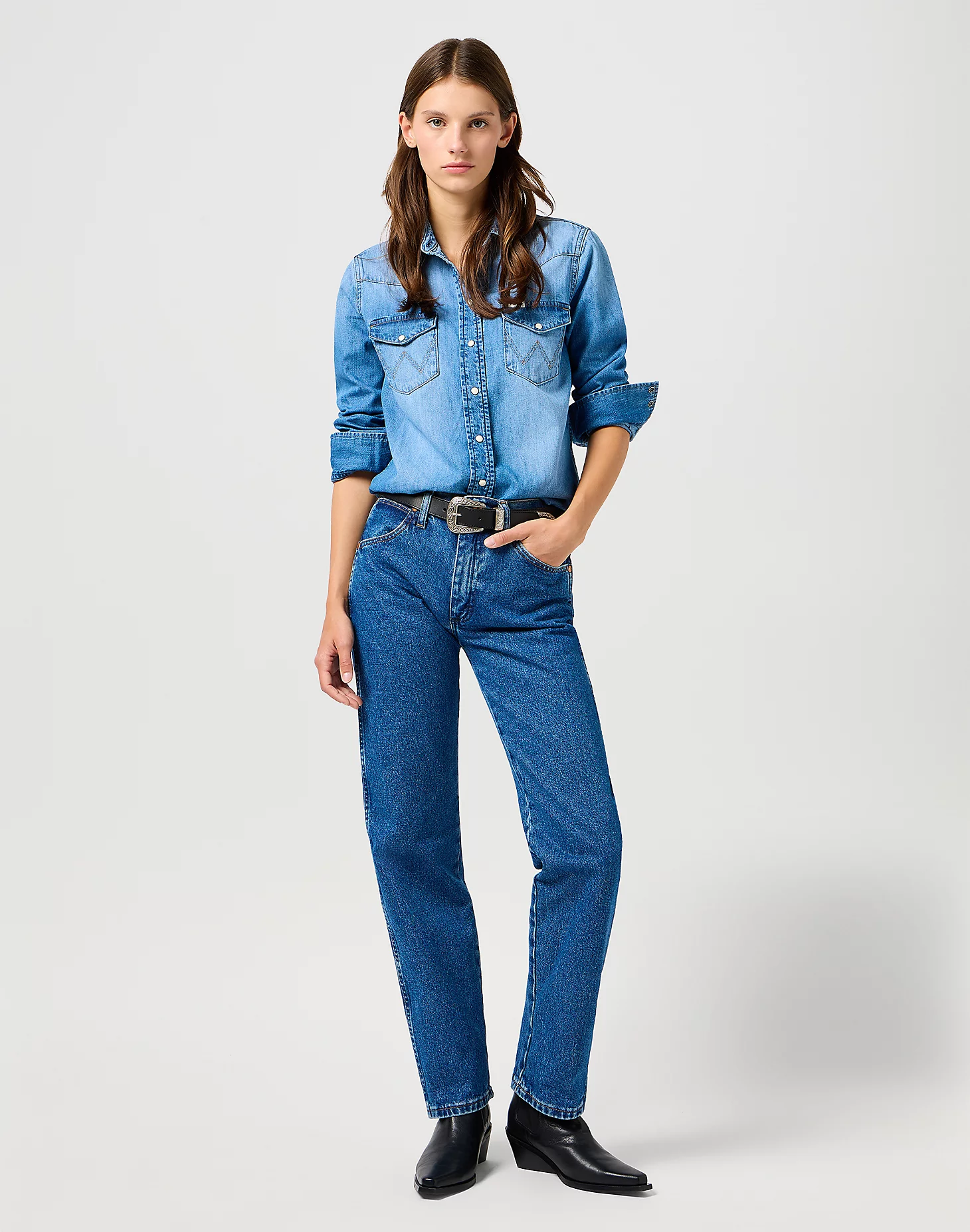 Wrangler Damen Jeans 13MWZ Bootcut stonewashed günstig online kaufen