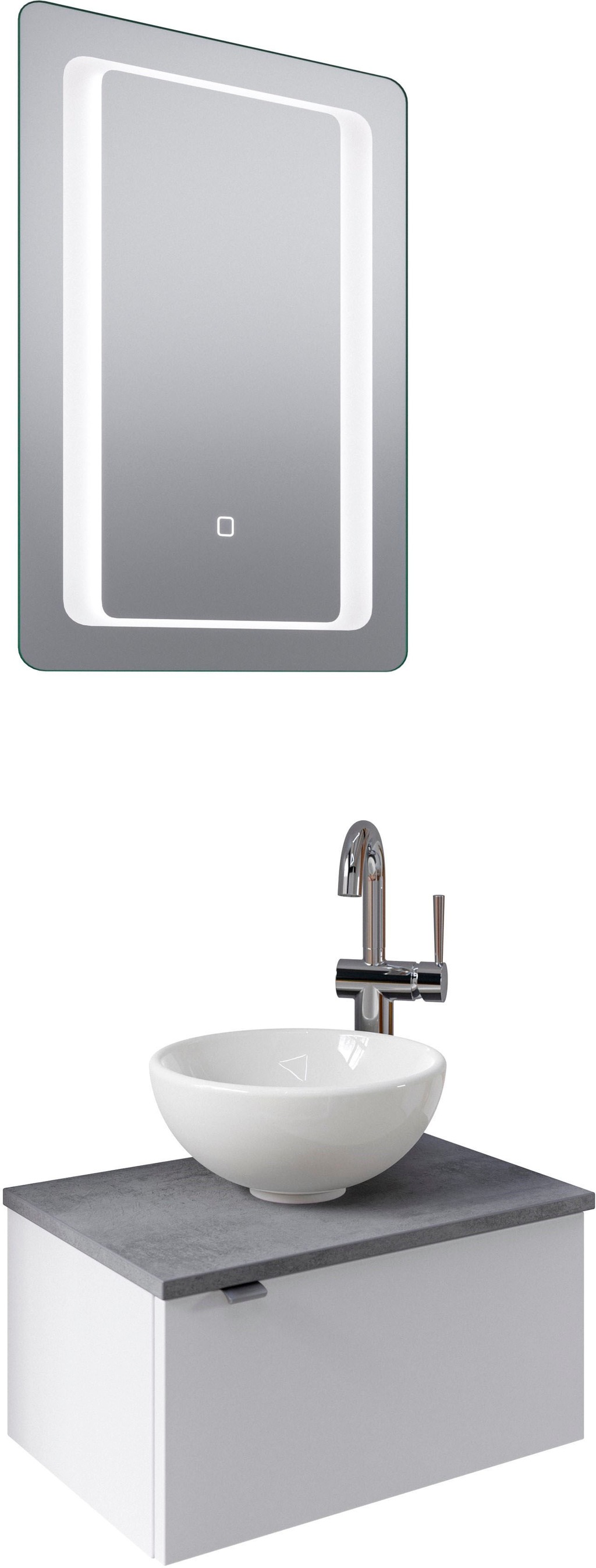 Saphir Badmöbel-Set "Serie 6915", (4 St.), Gäste-Bad, 51 cm breit, mit LED- günstig online kaufen
