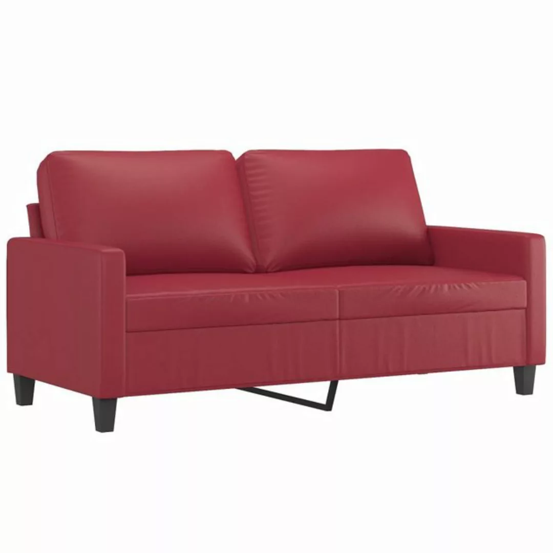 vidaXL Sofa 2-Sitzer-Sofa Weinrot 140 cm Kunstleder günstig online kaufen