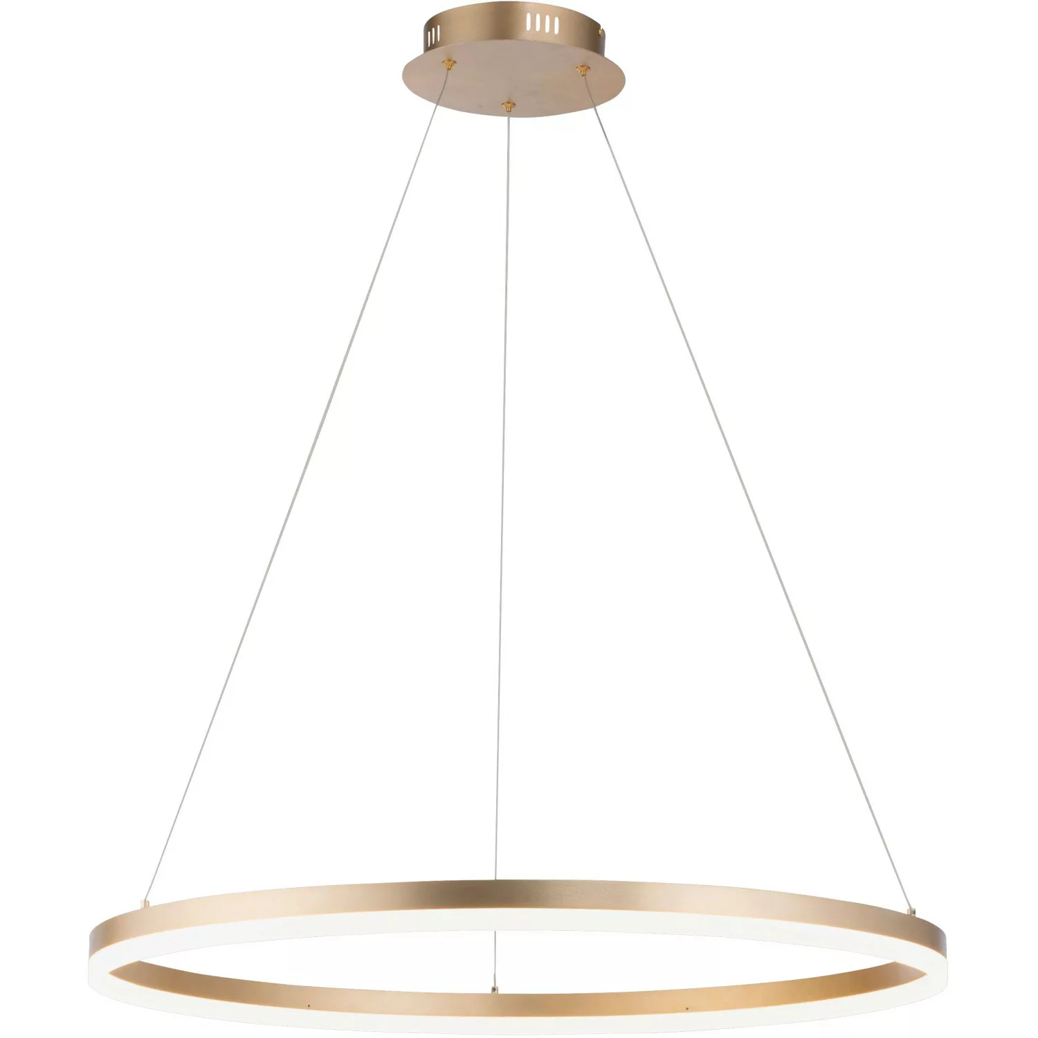 Paul Neuhaus LED-Hängelampe Titus, Ø 80 cm, messing, dimmbar günstig online kaufen