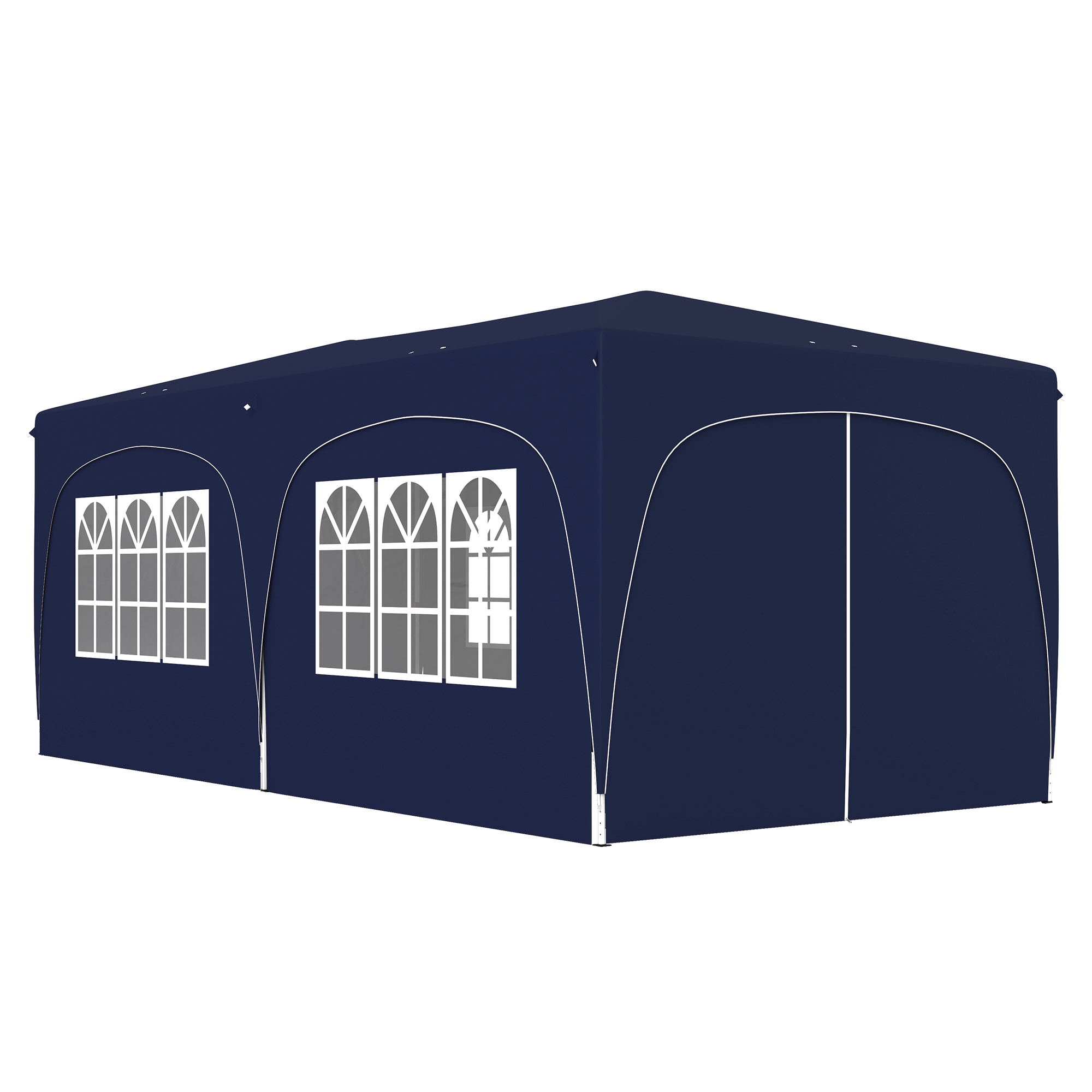 Outsunny Pavillon ca. 3x6m, wasserabweisend Stabil Winterfest Pop-up Faltpa günstig online kaufen