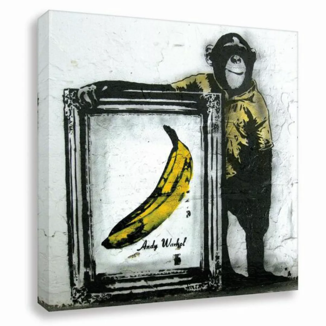 Wandbild Banksy Banane Bilder Wohnzimmer günstig online kaufen