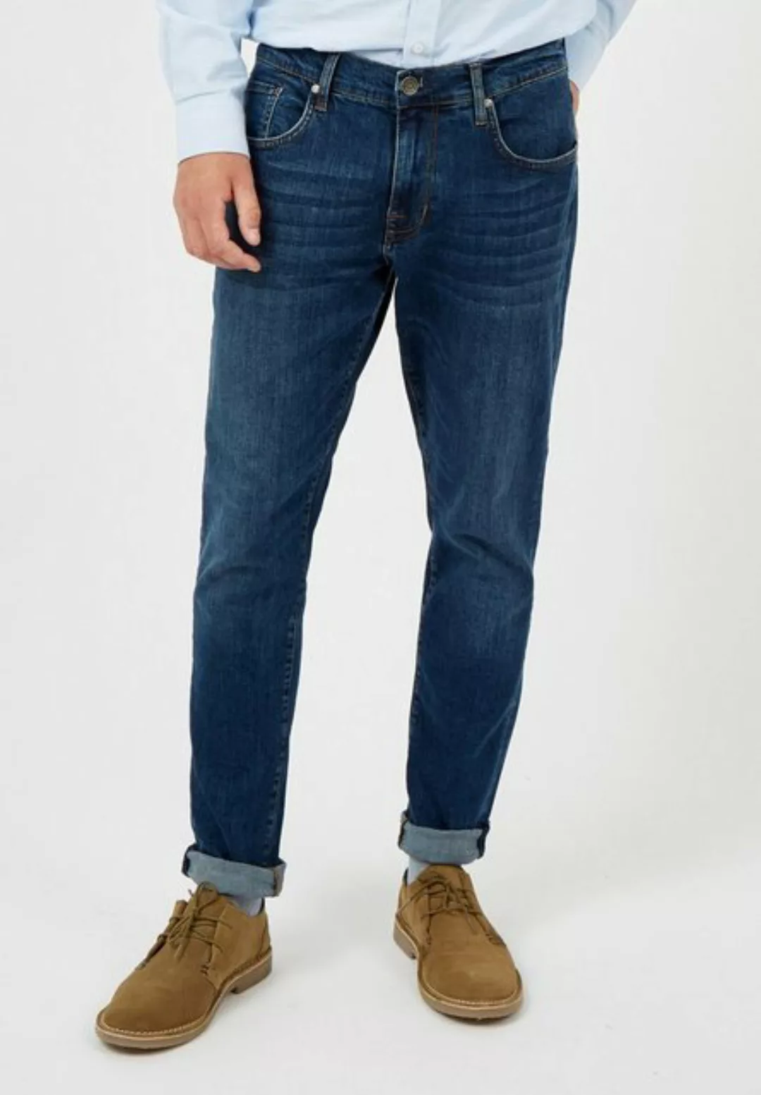 Ben Sherman Straight-Jeans Straight Stonewash Jean Gerade geschnittene schw günstig online kaufen