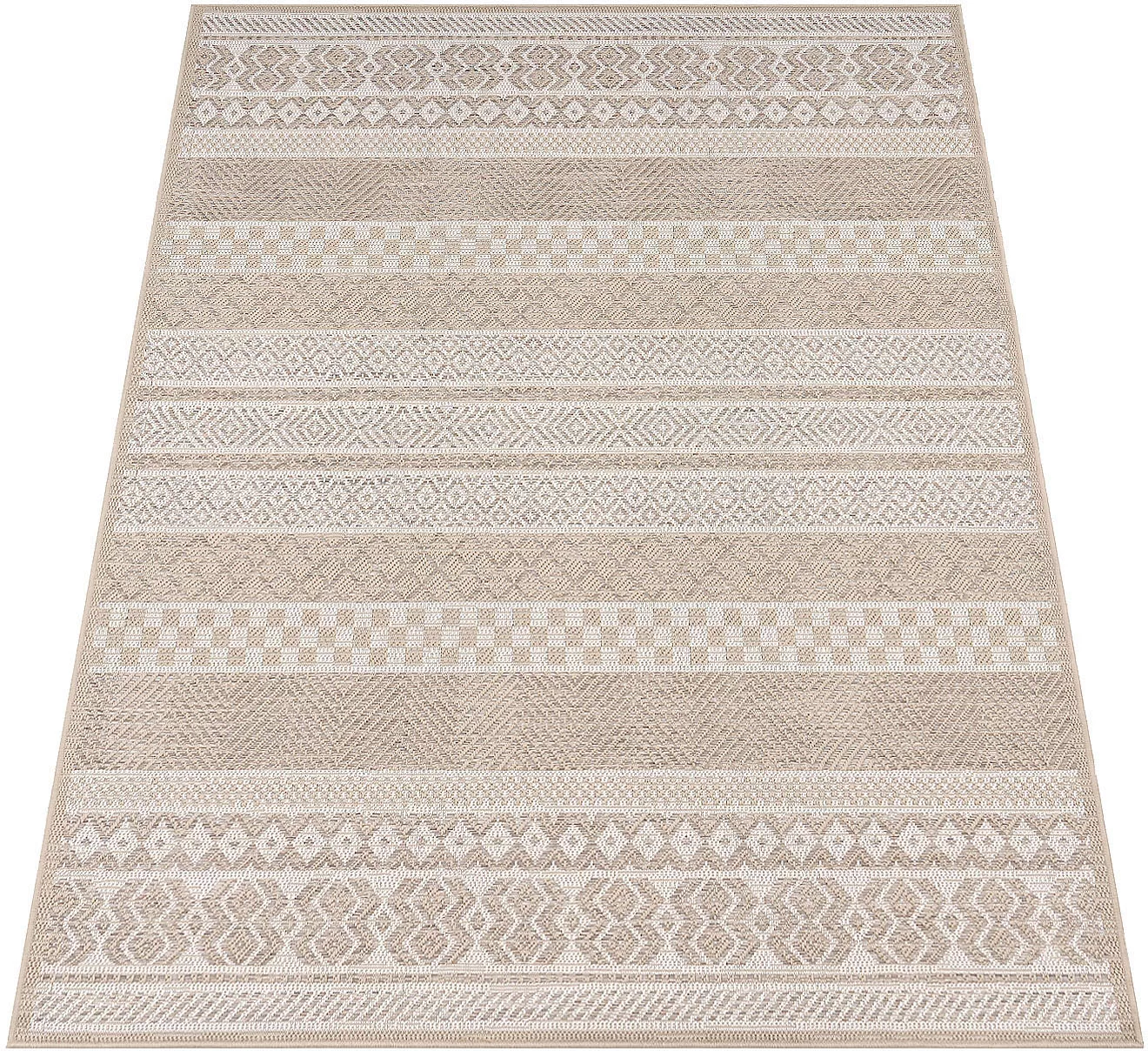 Paco Home Teppich »Vermont 183«, rechteckig, 4 mm Höhe, Flachgewebe, modern günstig online kaufen