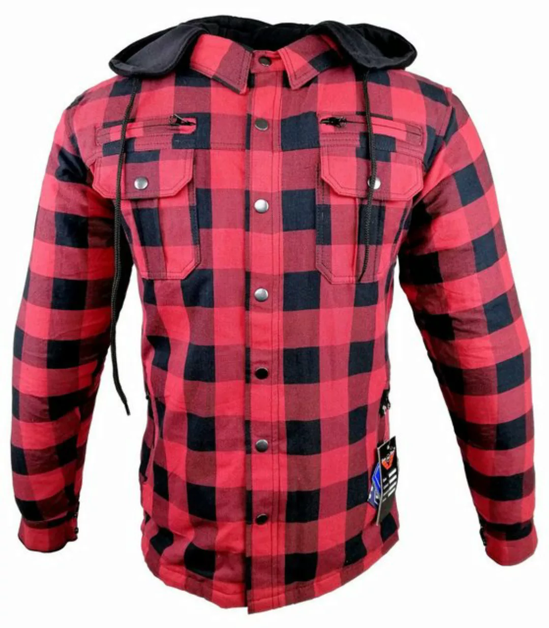 Alpha Speeds Motorradjacke Flanell-Holzfäller Motorrad KEV ARAMID Shirt Lum günstig online kaufen