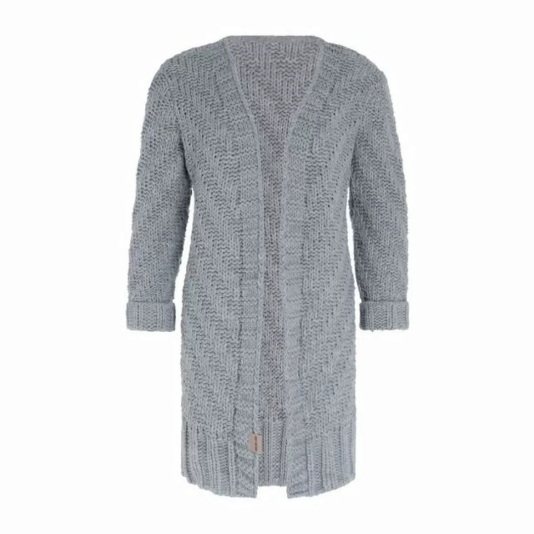 Knit Factory Strickjacke Sally Strickjacken 36/38 Glatt Grau (1-tlg) modern günstig online kaufen