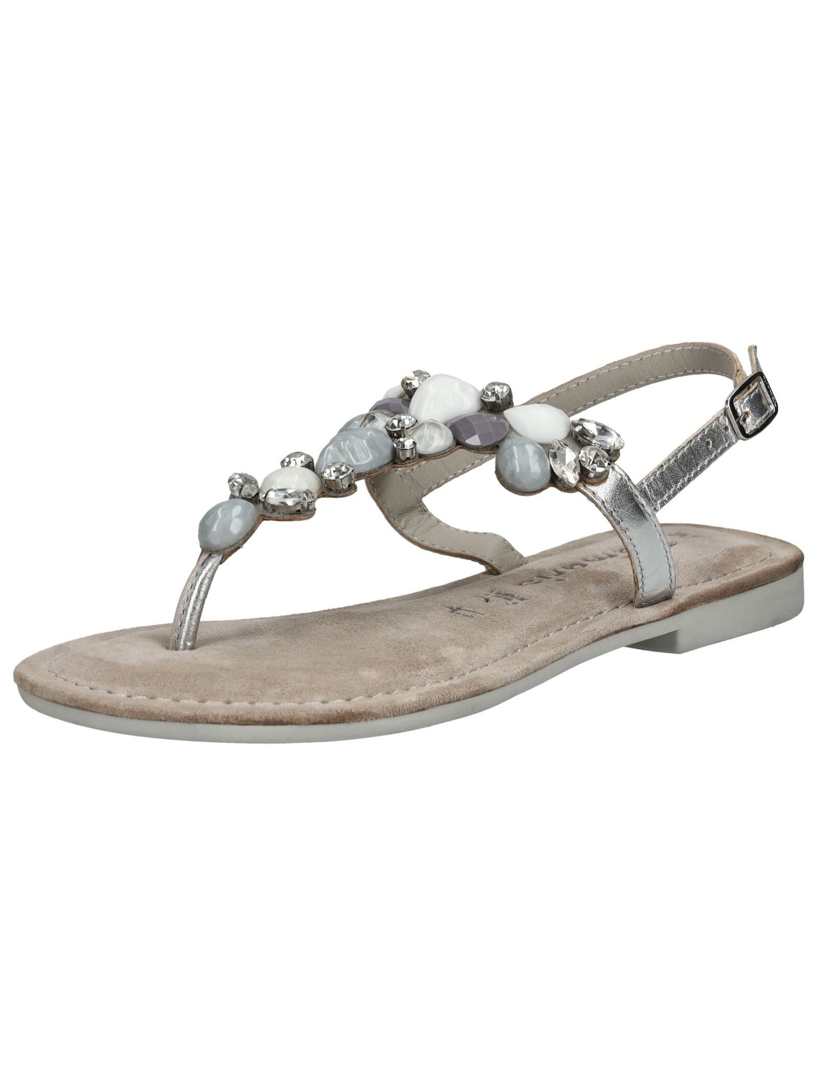 Tamaris Tamaris Sandalen Veloursleder/Textil Zehentrenner günstig online kaufen