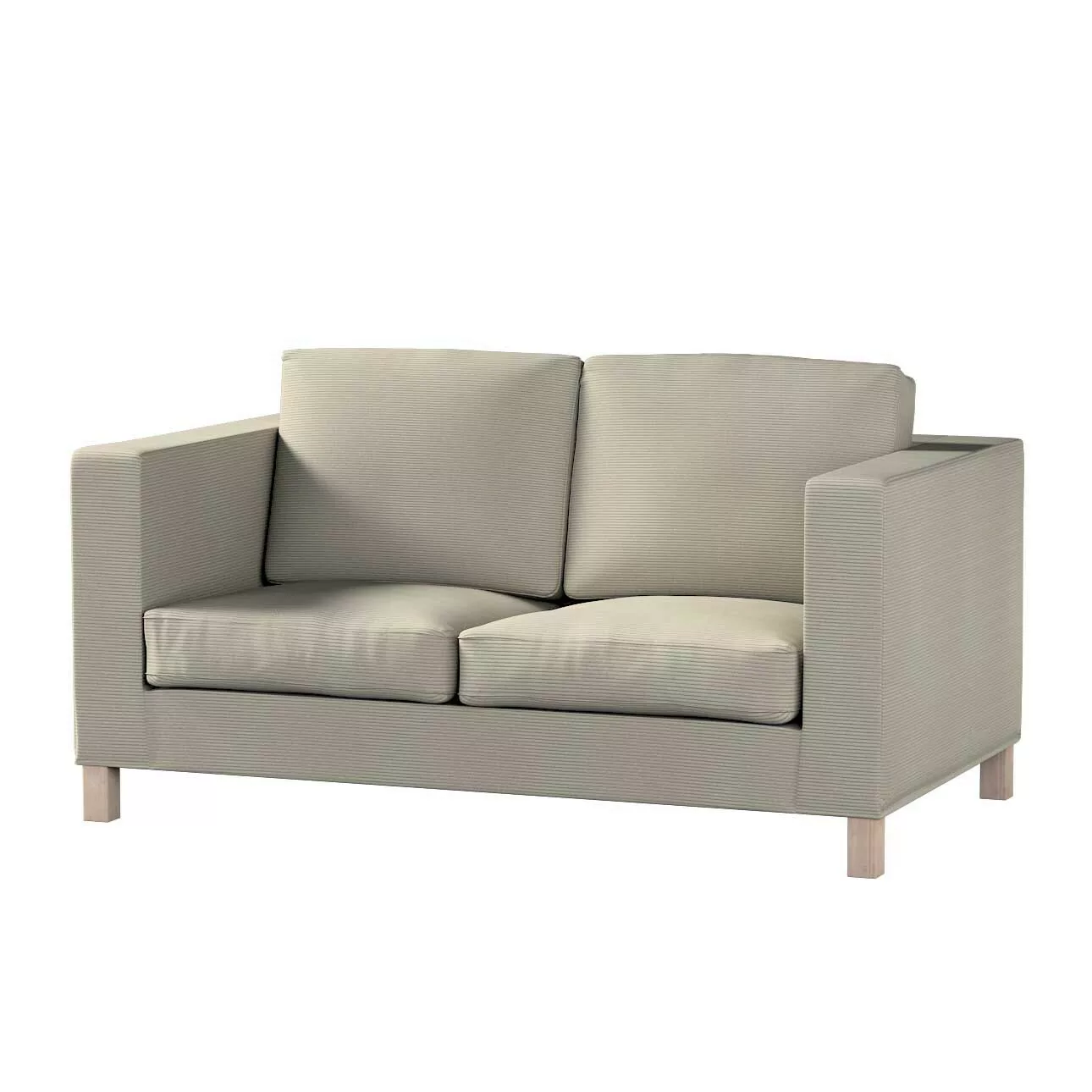 Bezug für Karlanda 2-Sitzer Sofa nicht ausklappbar, kurz, grau, 60cm x 30cm günstig online kaufen