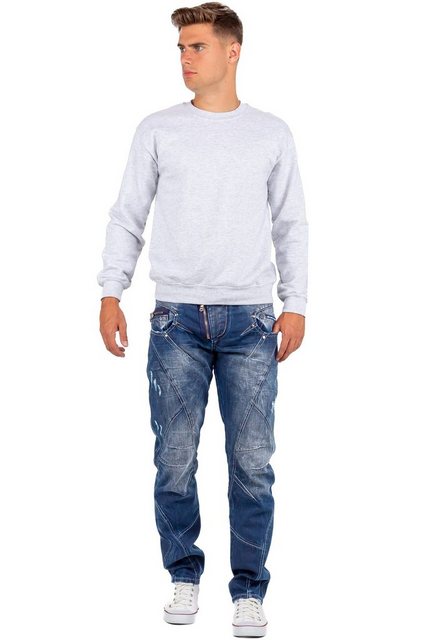 Cipo & Baxx 5-Pocket-Jeans Hose BA-C0768 W34/L36 (1-tlg) mit Destroyed Effe günstig online kaufen