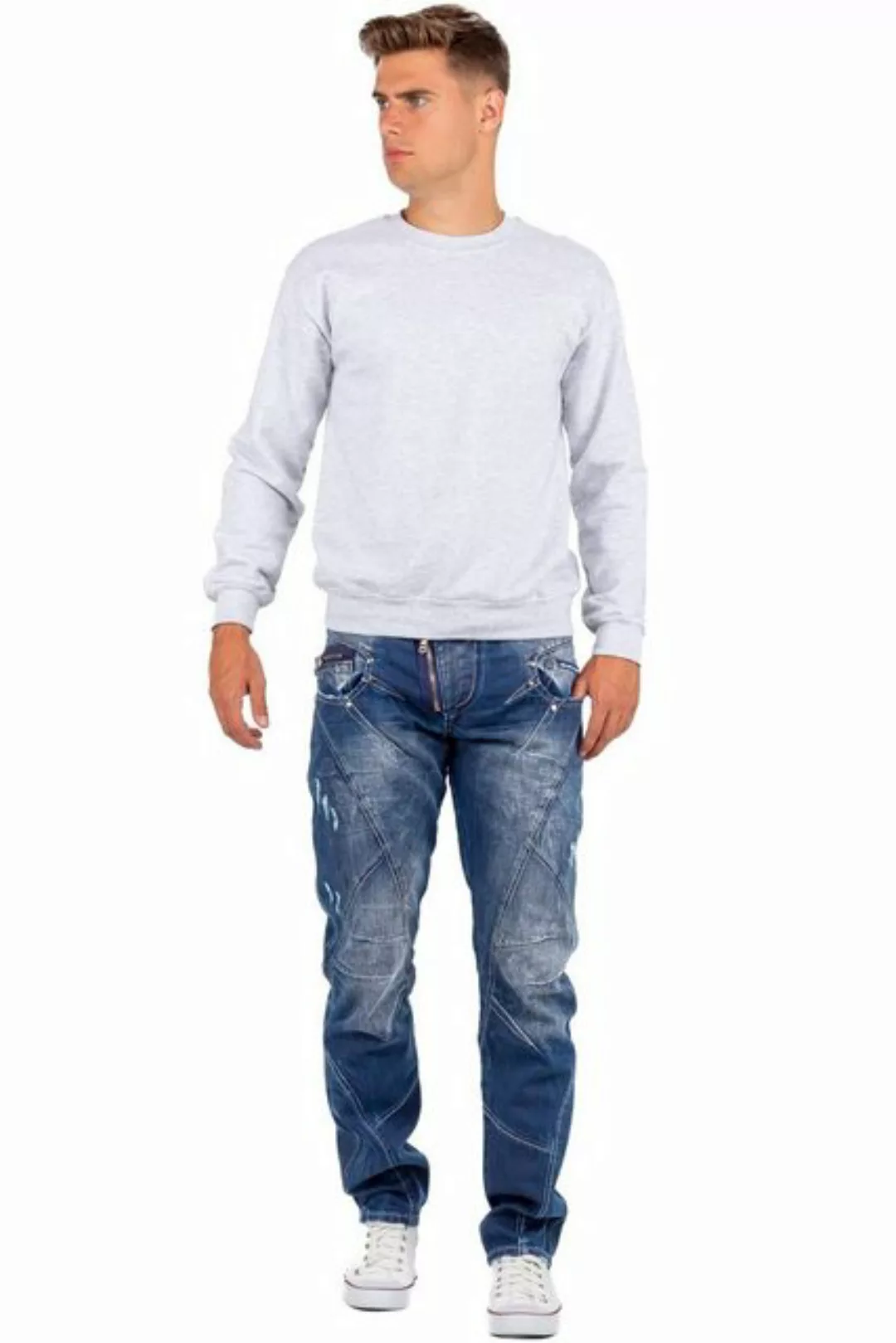 Cipo & Baxx 5-Pocket-Jeans Hose BA-C0768 W38/L36 (1-tlg) mit Destroyed Effe günstig online kaufen