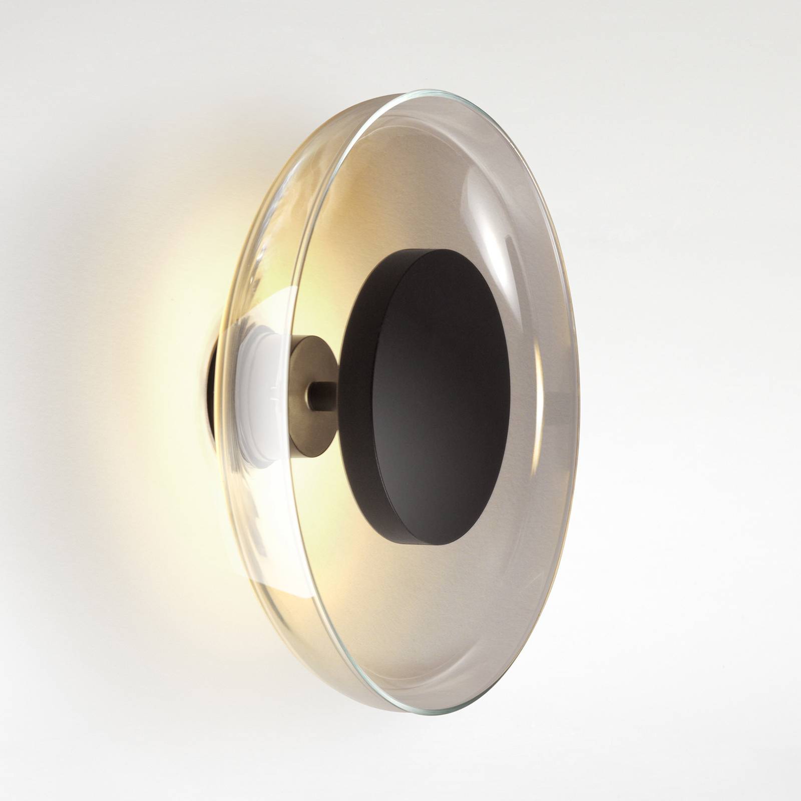 MARSET Aura LED-Wandleuchte, Ø 25 cm, rauchgrau günstig online kaufen
