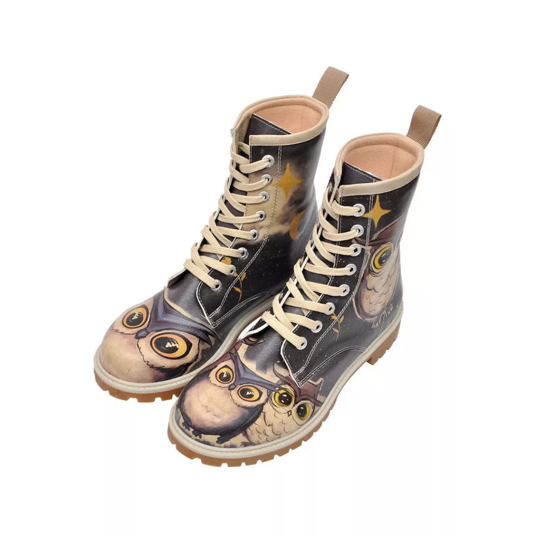 DOGO Schnürboots "Damen Boots Owls Family Vegan Damen Boots / female", Vega günstig online kaufen